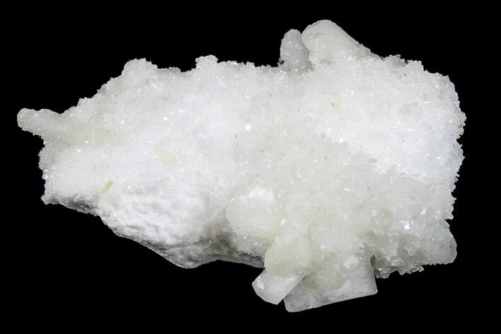 Stilbite and Apophyllite Crystals on Mordenite - India #168735